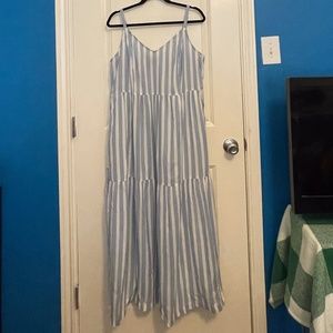 Old Navy Striped Maxi Cami Swing Dress